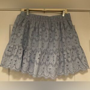 Hudson North Light Blue Eyelet Women's Skirt
